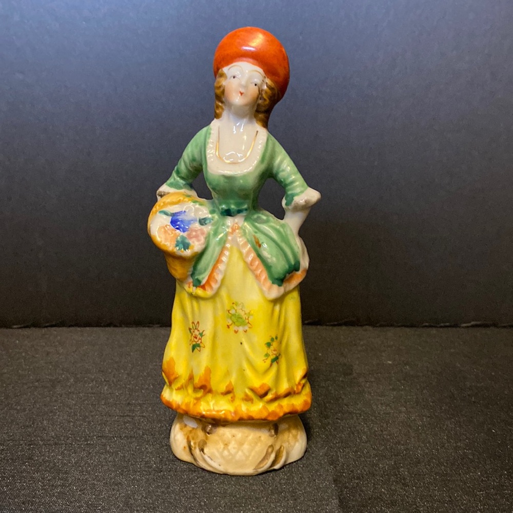 Hand Painted Japan Porcelain Woman Figurine